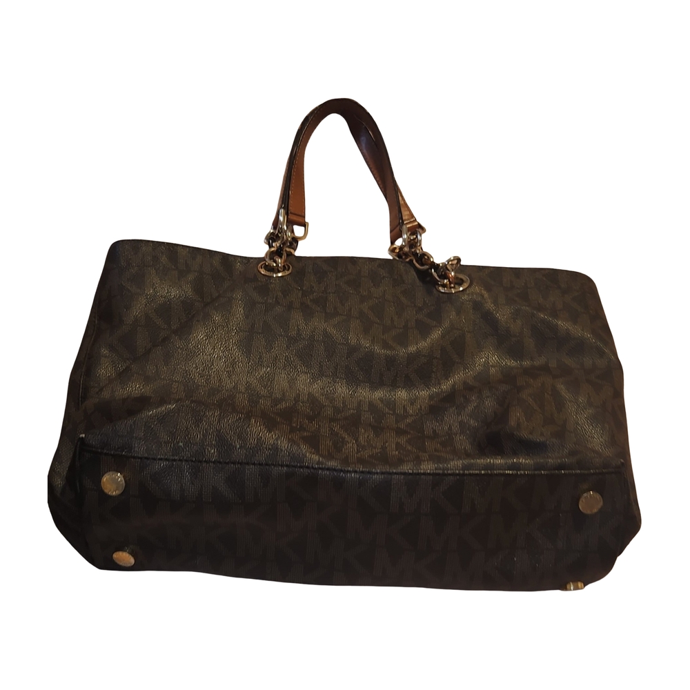 Michael Kors Black and Brown Tote Bag
